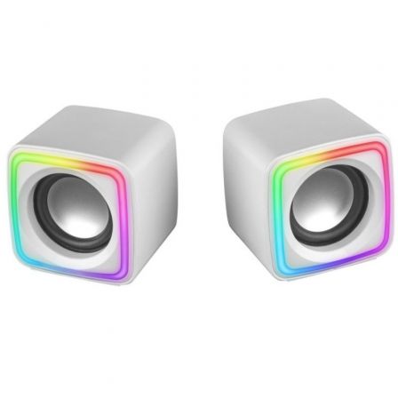 Mars Gaming MSCUBEW Altavoces Gaming RGB 8W Blanco